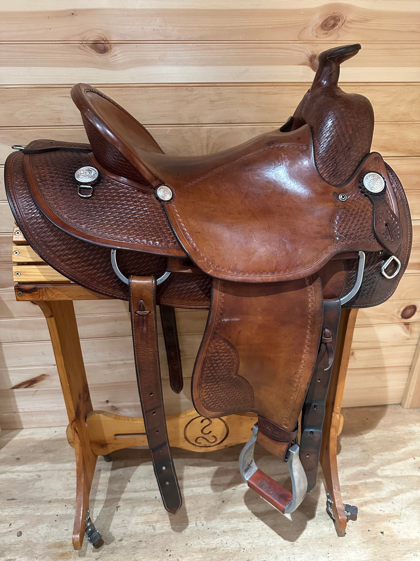 16” Crates A-Fork Slick seat Ranch Western Saddle Model 256