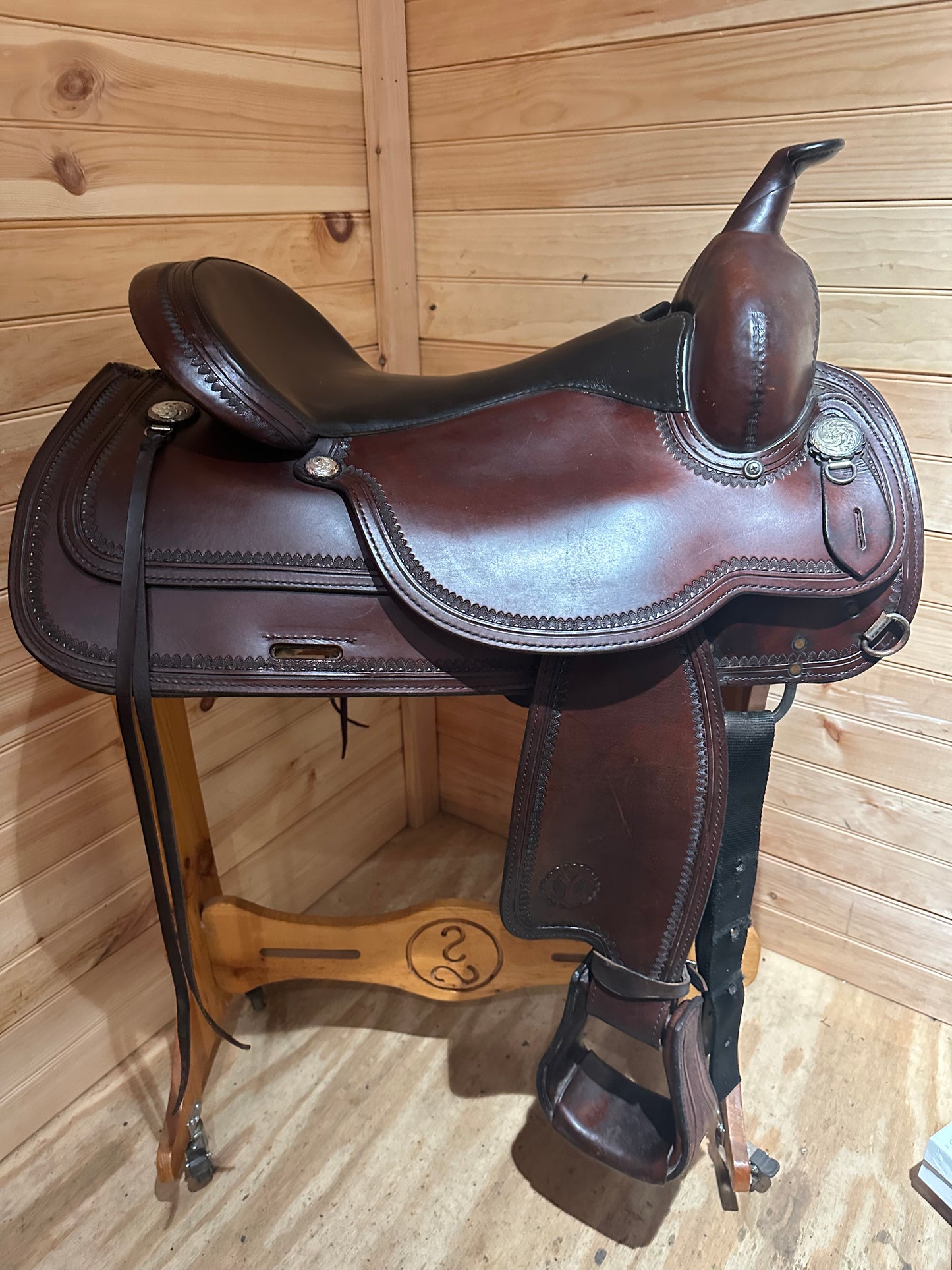 17” Circle Y Topeka Flex-Lite Western Trail Saddle Model 1551