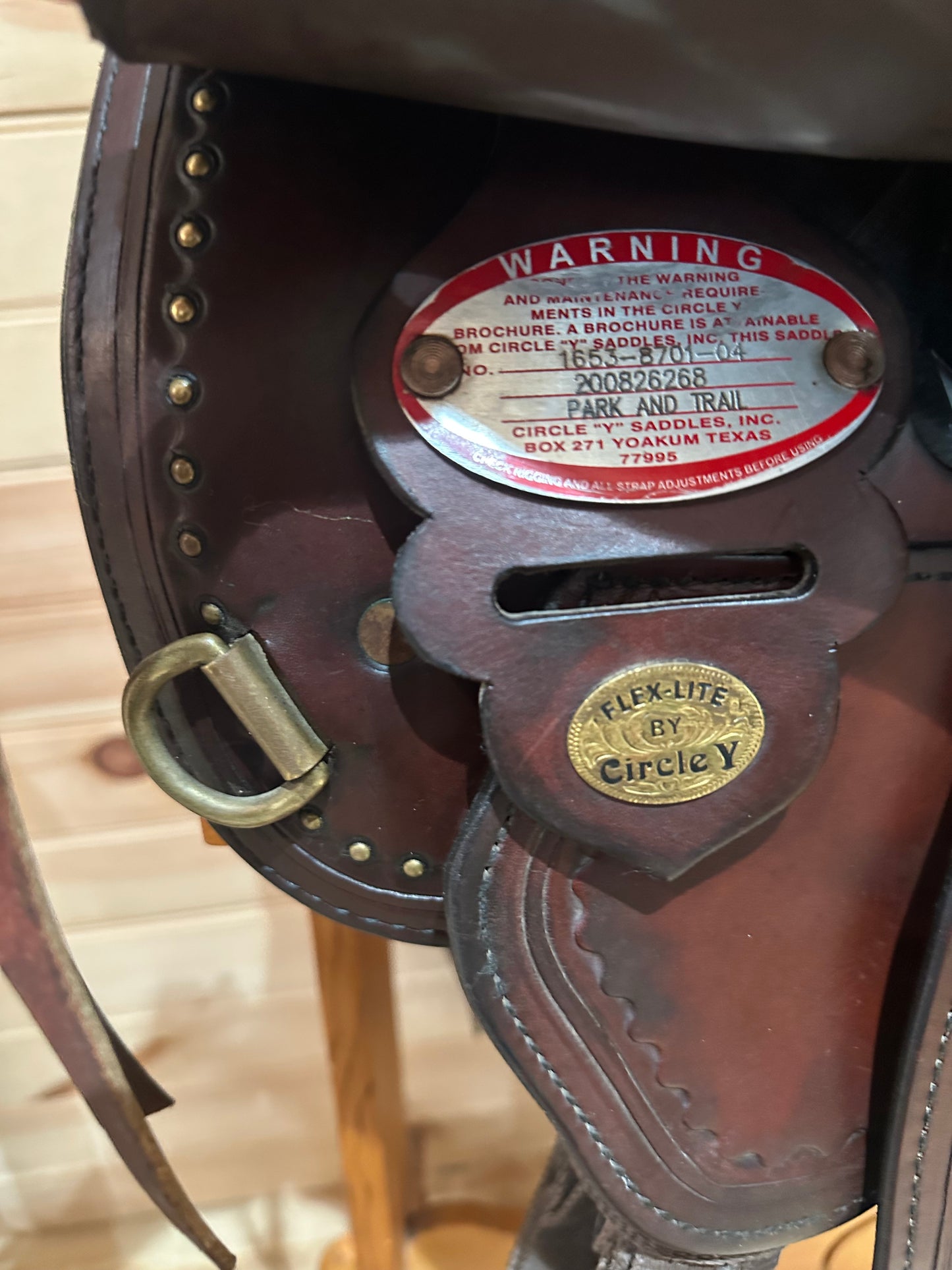 17” Circle Y Shawnee Flex-Lite Western Trail Saddle Model 1653