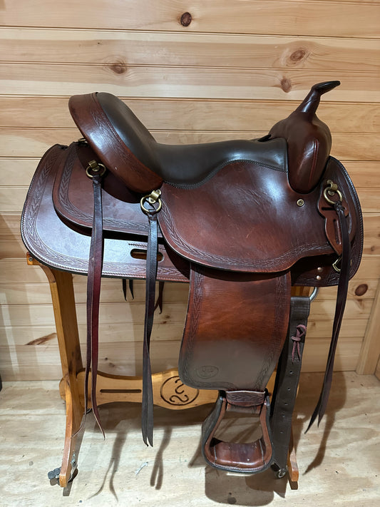 17” Big Horn Deluxe Equi-fit Flex Western Trail Saddle Model 1655