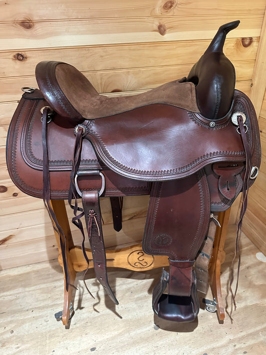 16” Circle Y Topeka Flex-Lite Western Trail Saddle Model 1651