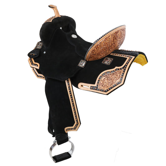 Klassy Cowgirl Dahlia Barrel Style Saddle - 14, 15, 16 Inch