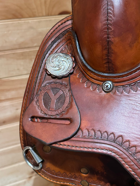 16” Circle Y Topeka Flex-Lite Western Trail Saddle Model 1551