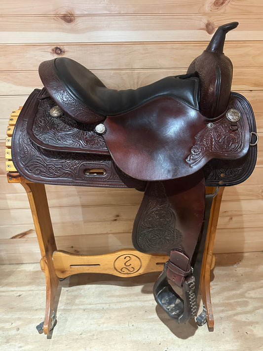 16” Circle Y High Horse Mineral Wells Western Trail Saddle Model 6812