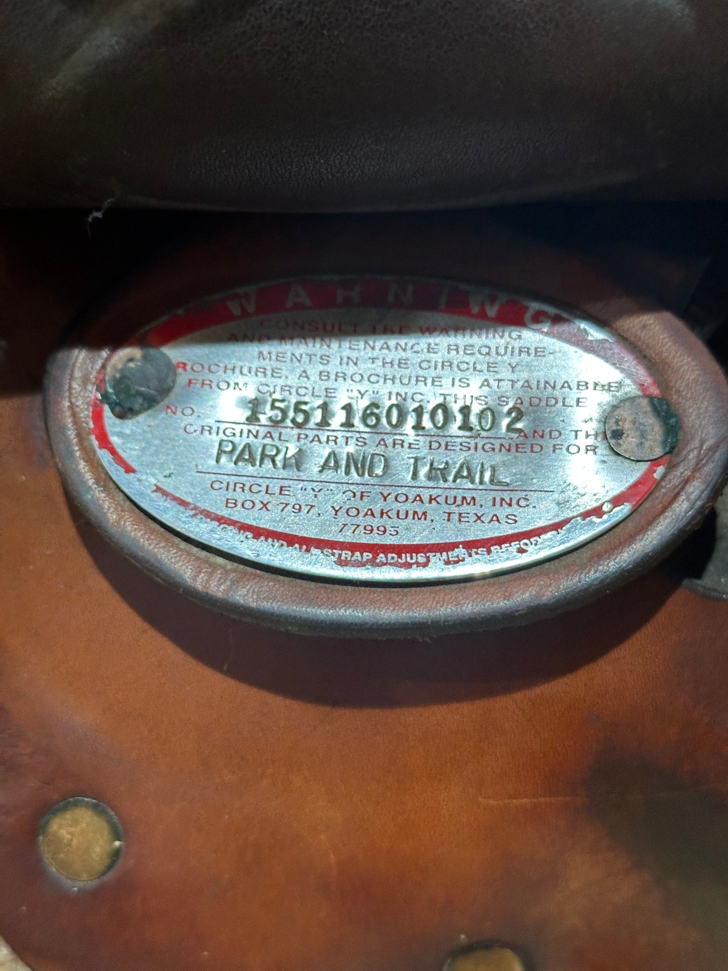 16” Circle Y Topeka Flex-Lite Western Trail Saddle Model 1551
