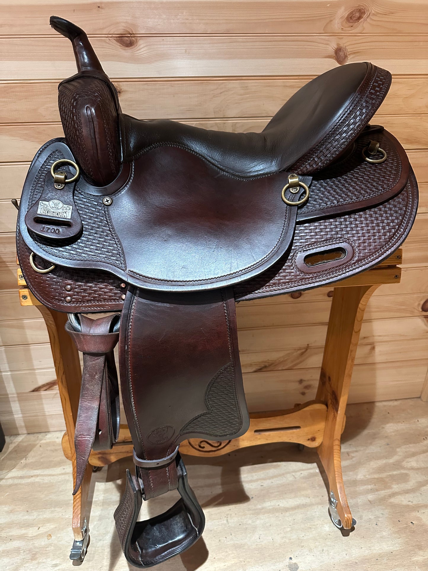 17” Big Horn Tennessee Walking Horse Trail Saddle Model 1700