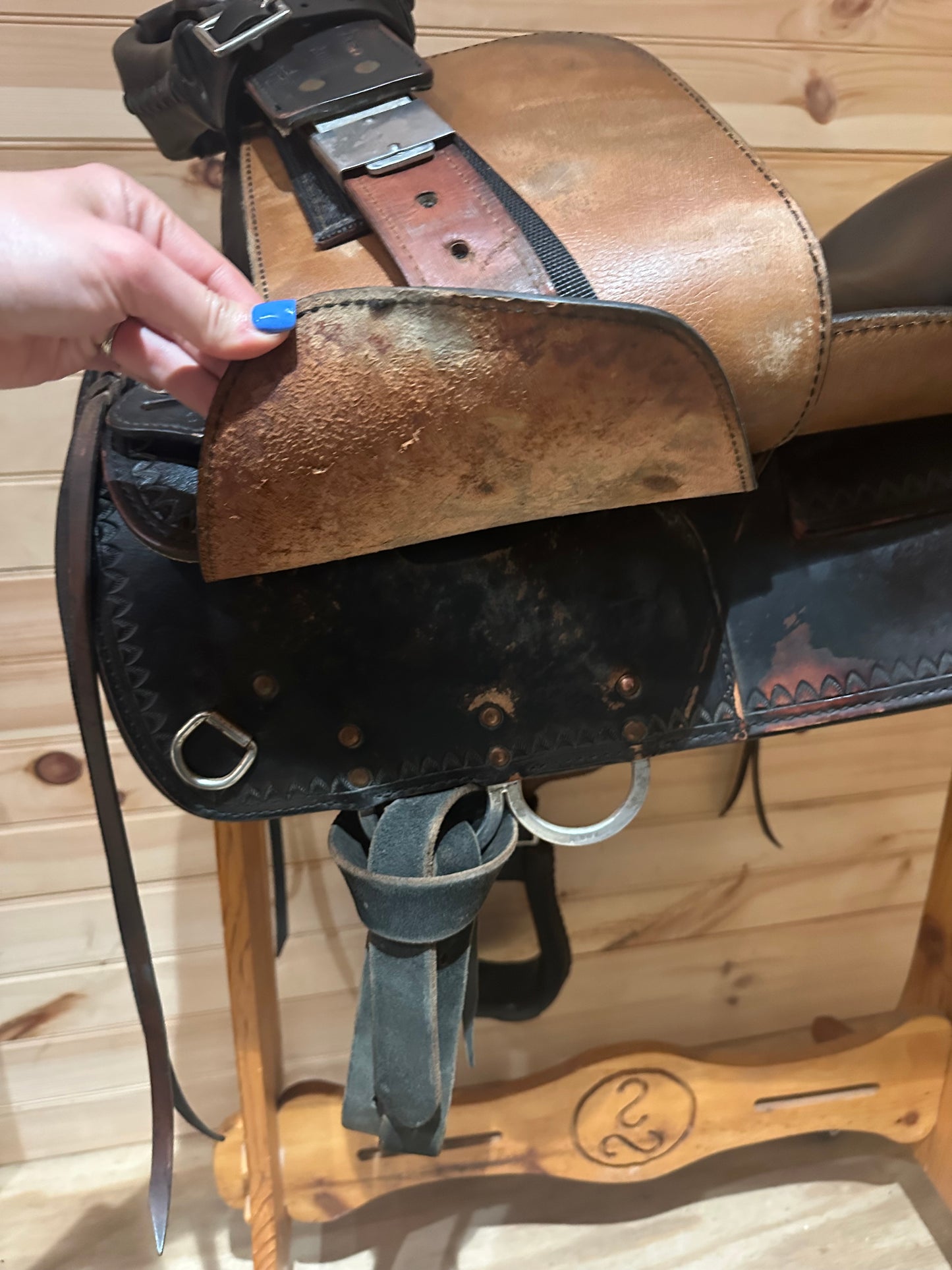 17” Tex Tan Hereford Tex-Flex Western Trail Saddle Model 08TF402B7