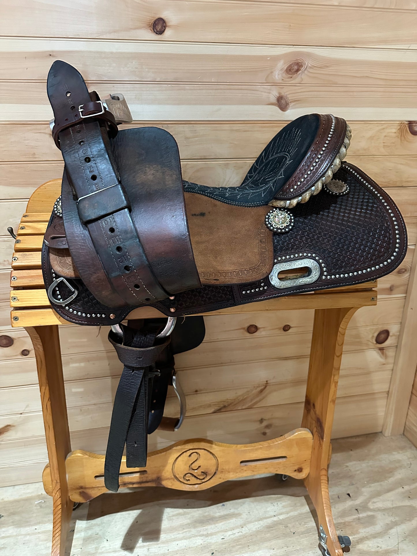 15” Billy Cook Maker Sulphur, OK Barrel Racing Saddle Model 1530