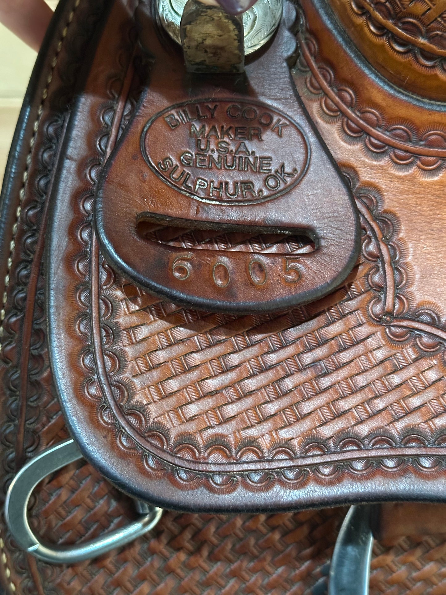 17” Billy Cook Maker Sulphur OK Reiner Western Saddle Model 6005