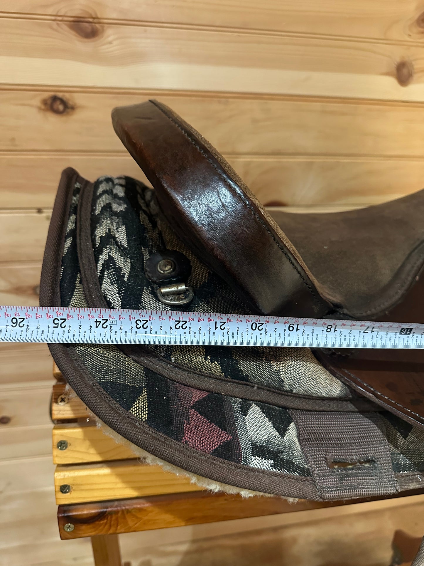 16” Big Horn Cordura/Leather Western Trail Saddle Model 182