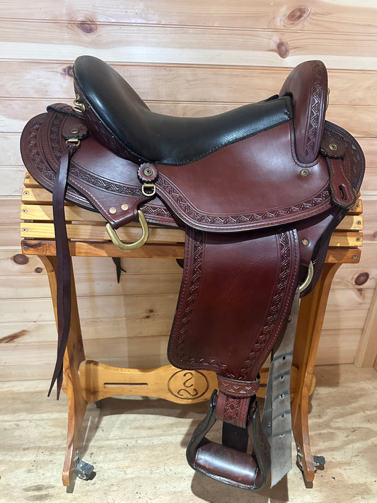 16” Big Horn Sil-Cush Gaited Flex Endurance trail saddle Model 1687.6