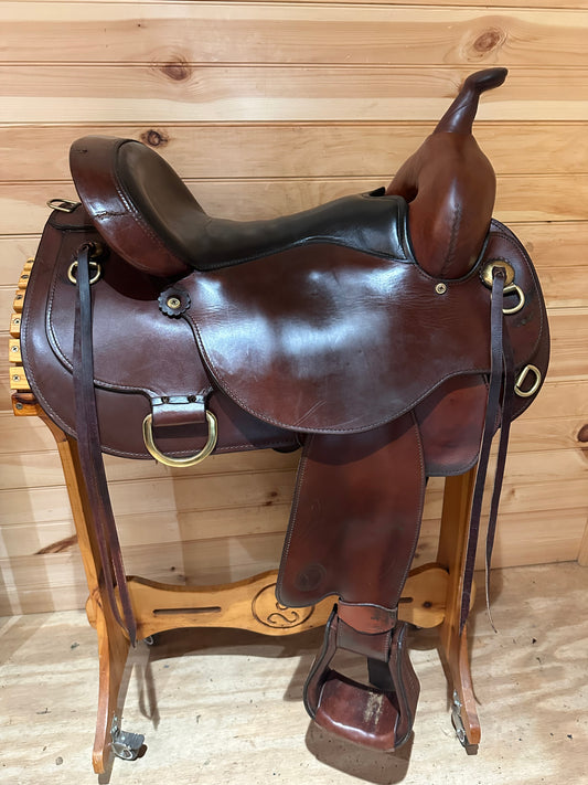 15” Circle Y Flex-Lite Western Trail Saddle Model 1650