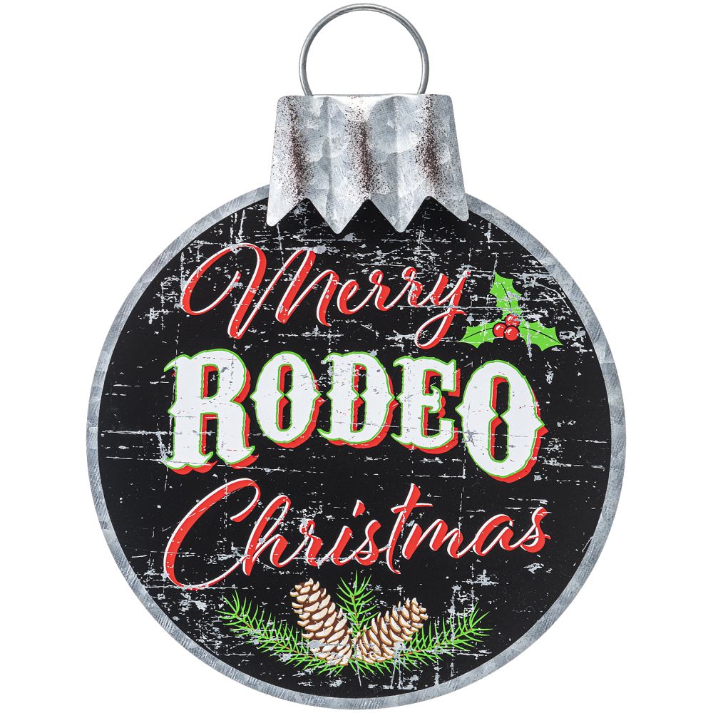 Metal Merry Christmas Ornament Sign