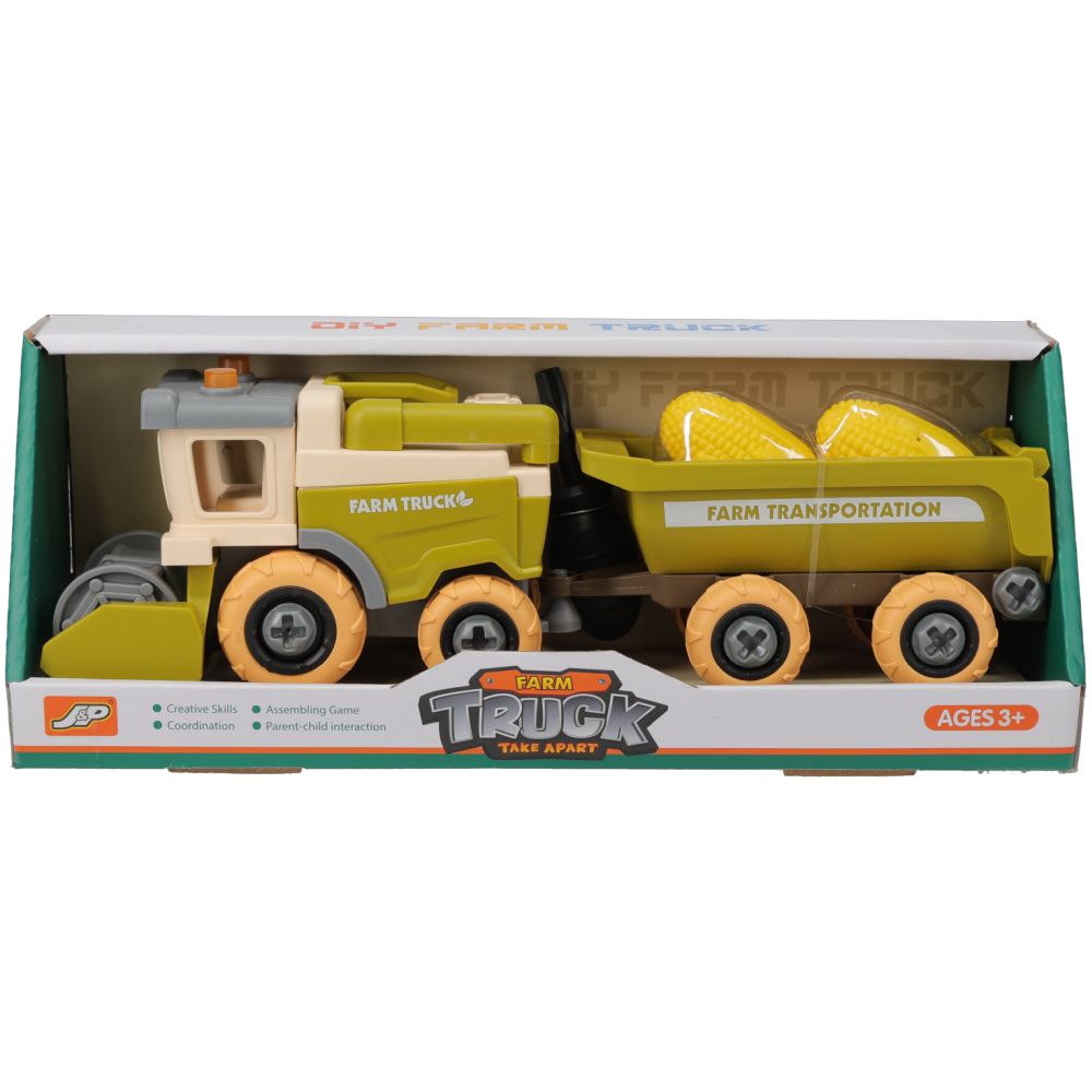 Toy Combine & Wagon Set