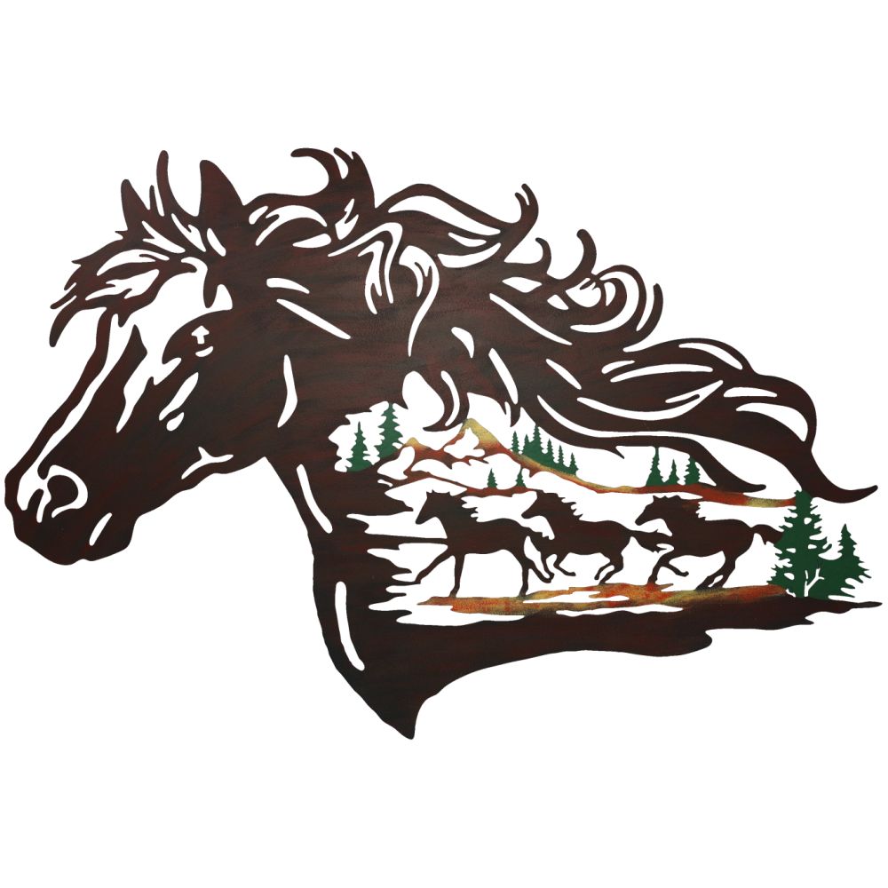 Horse Sign with Color Scene