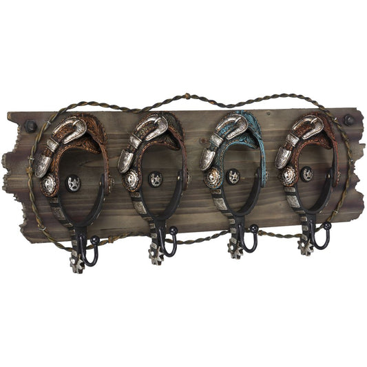 Western Themed 4 Hook Racks