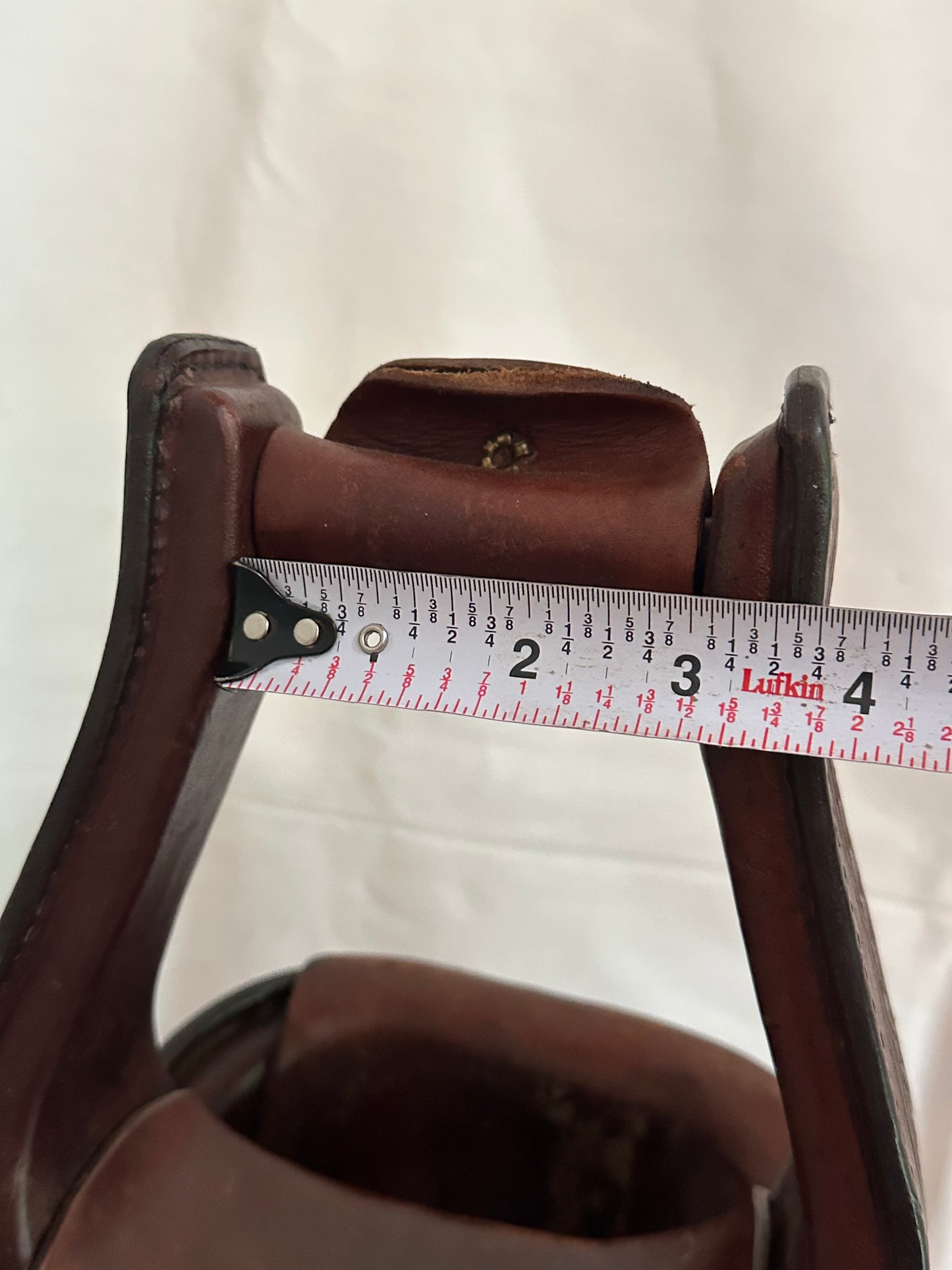 Circle Y Leather Wrapped Western Stirrups, Pair