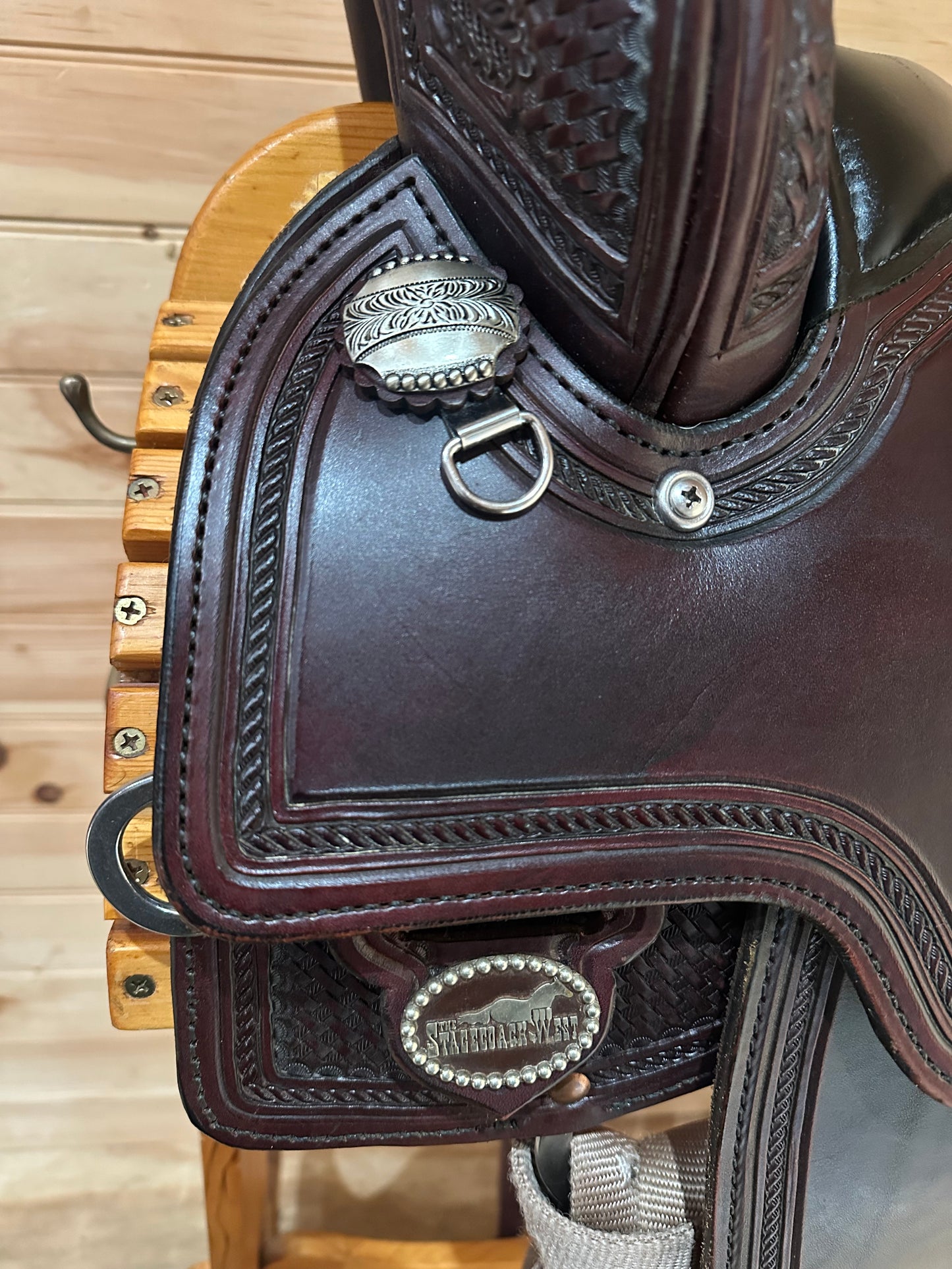 15” Stagecoach West Trail Classic Square Western Saddle Circle Y Model 110 (2024 Year)