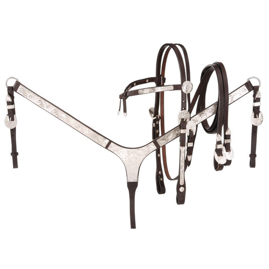 Royal King Futurity Brow Silver Tack Set