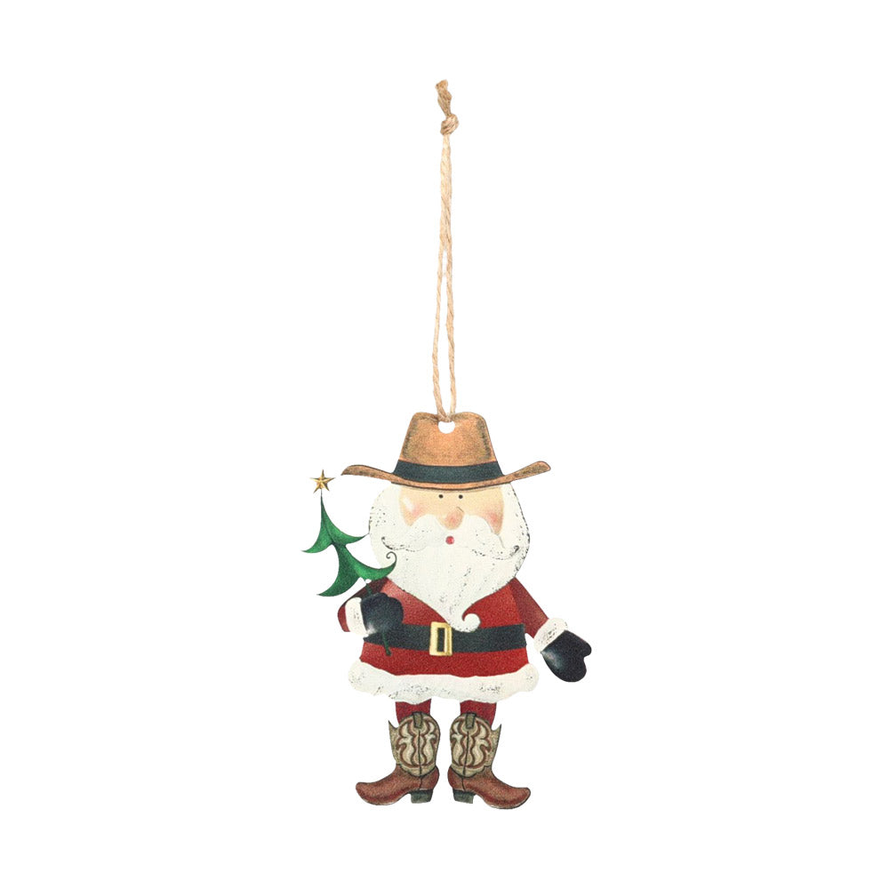 Santa and Tree Ornament