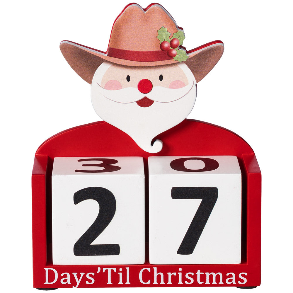Cowboy Santa Christmas Countdown