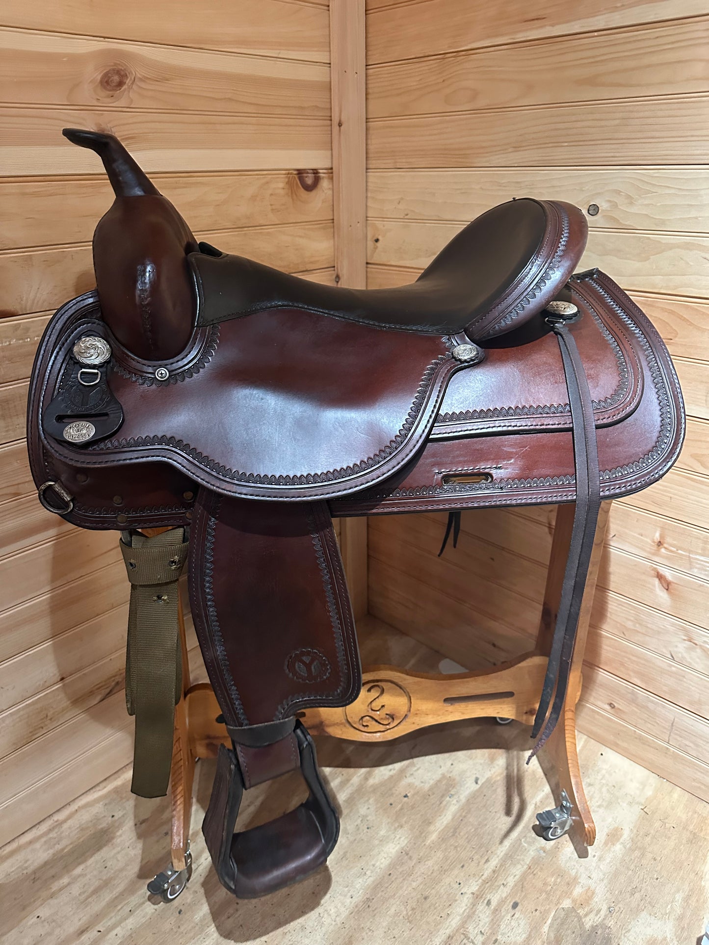 17” Circle Y Topeka Flex-Lite Western Trail Saddle Model 1551