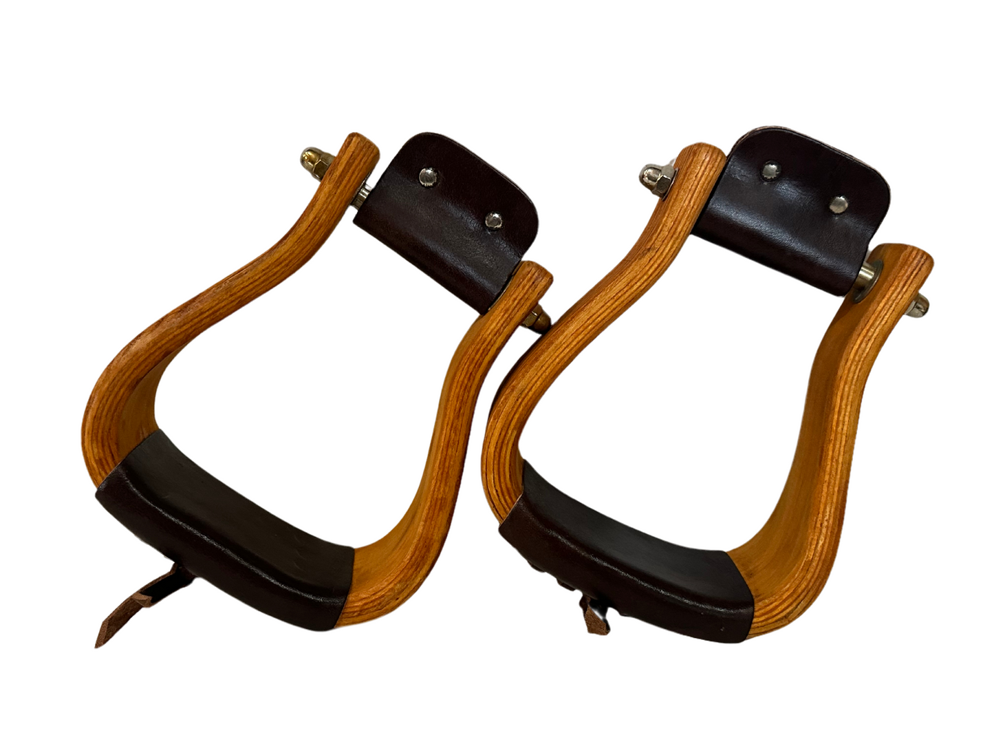 Honey Wood 3” Western Stirrups, Pair