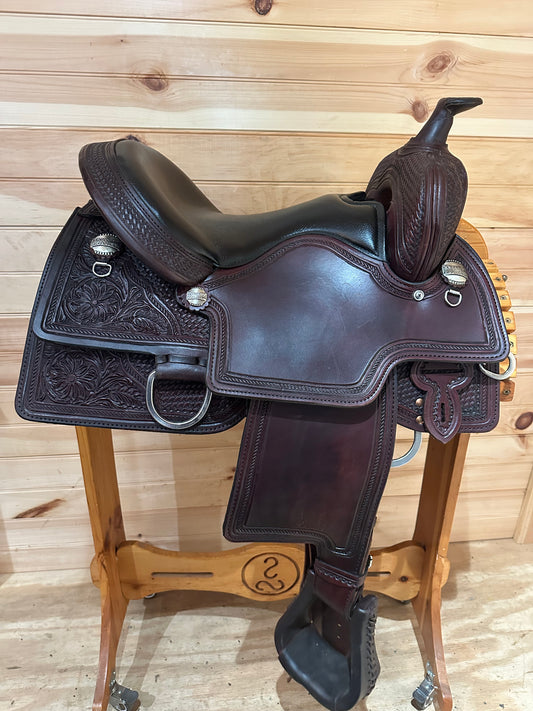 15” Stagecoach West Trail Classic Square Western Saddle Circle Y Model 110 (2024 Year)