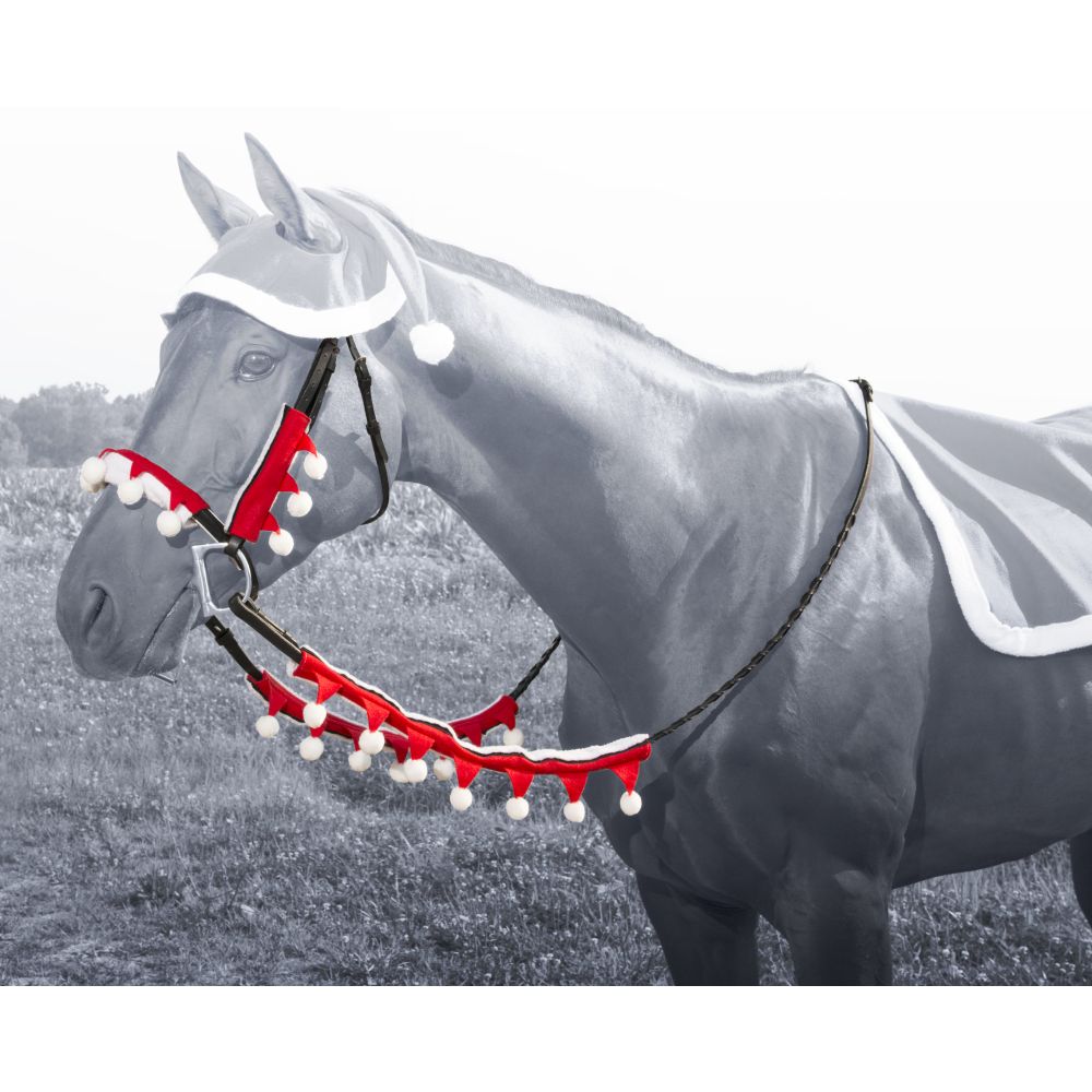 Tough1 Santa Bridle & Rein Covers - 5 Piece Set