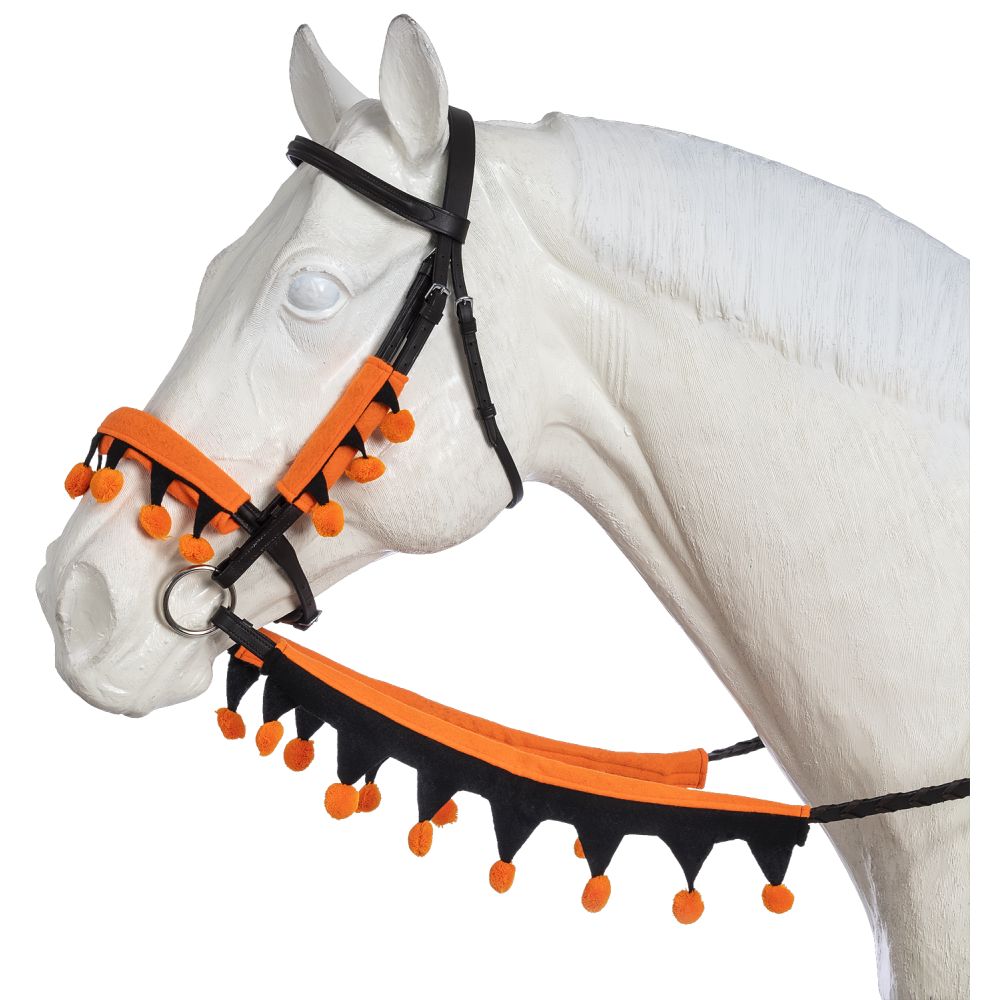Tough1 Halloween Bridle & Rein Covers - 5 Piece Set