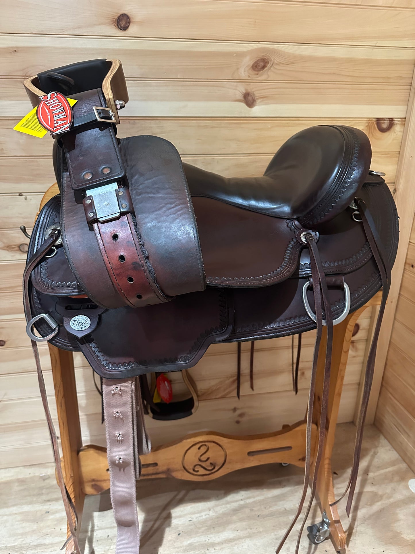 16” Circle Y Omaha Flex2 Western Trail Saddle Model 1554