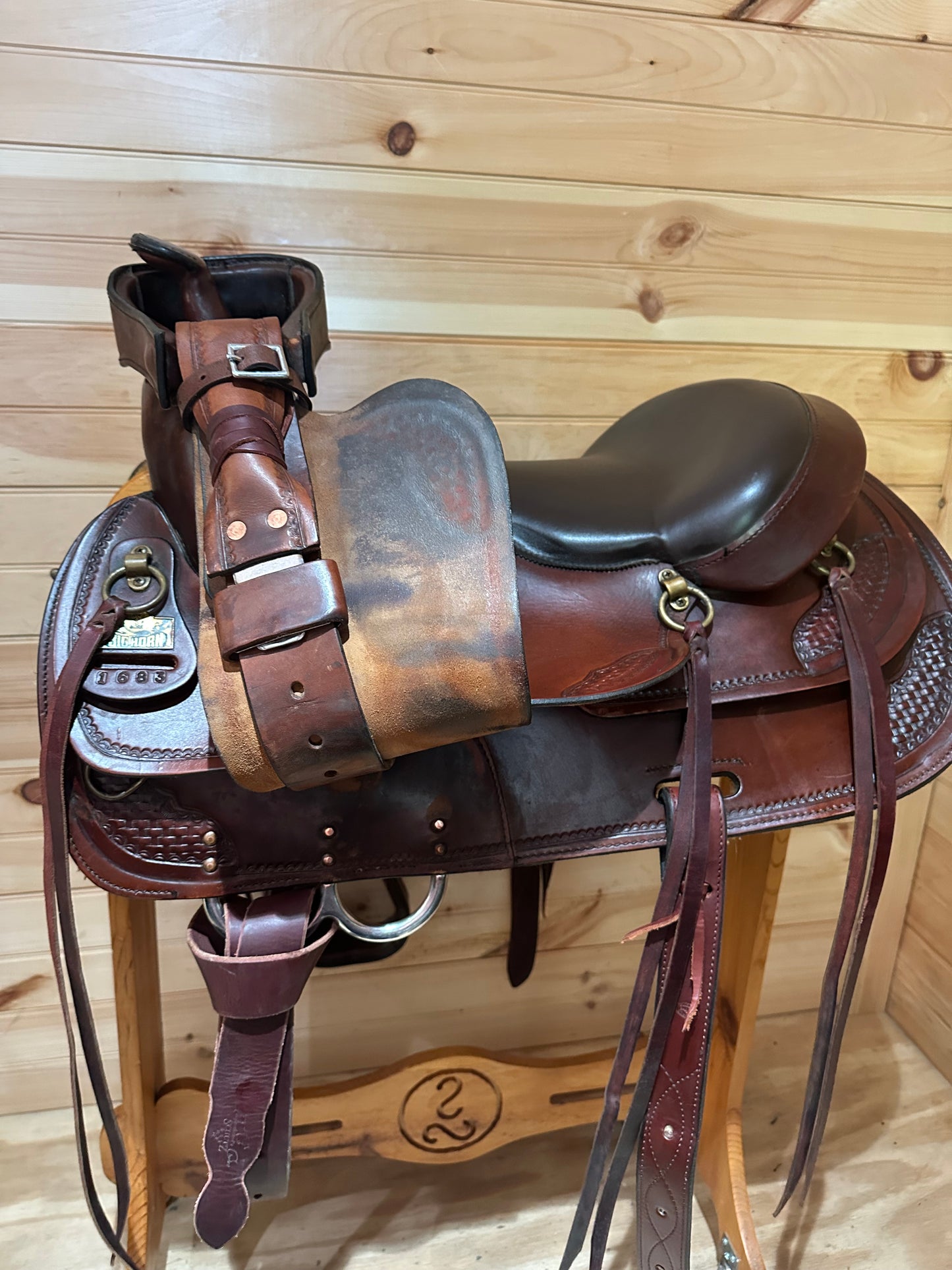 17.5” Big Horn Draft Western Saddle Model 1683