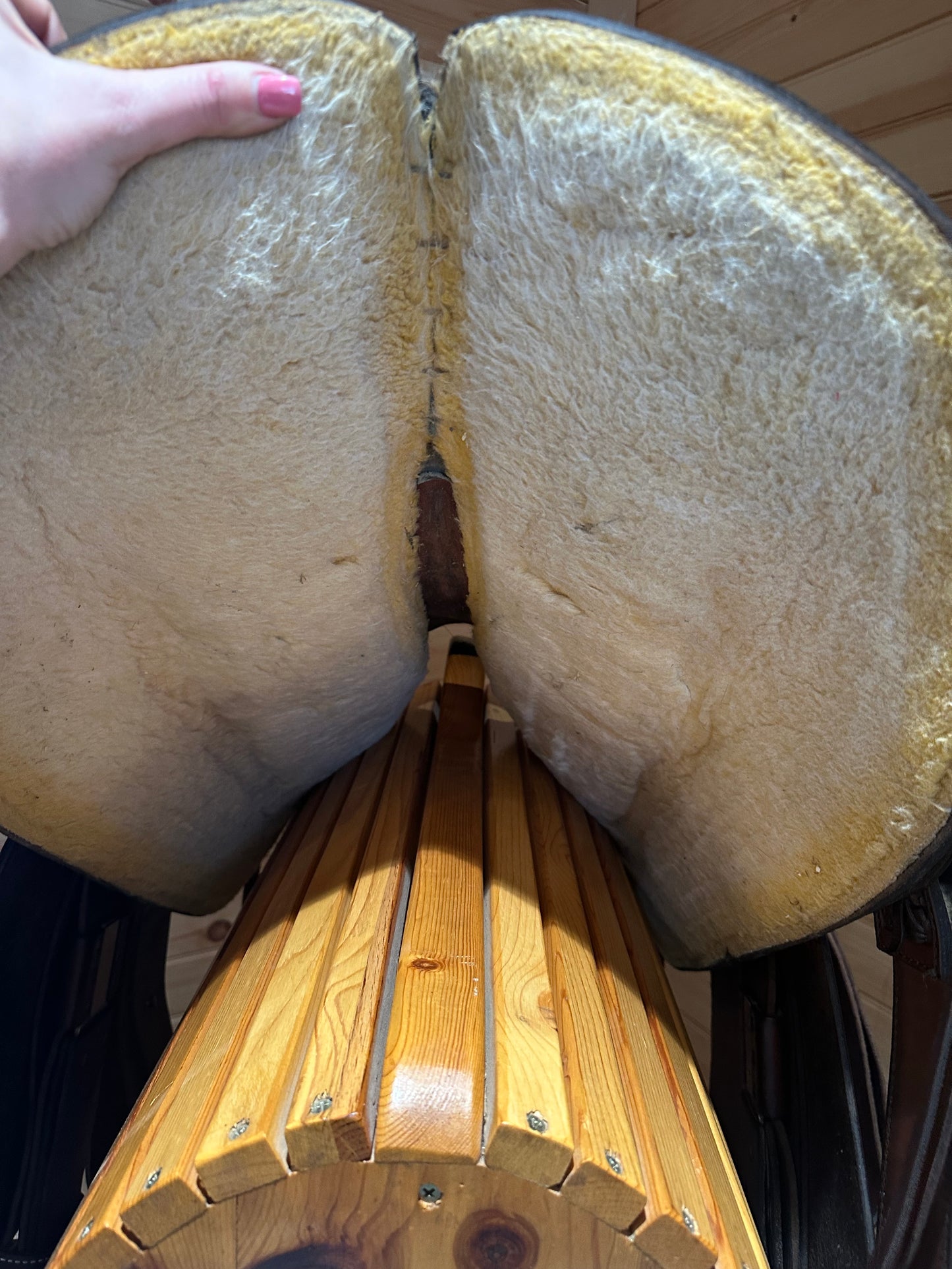 15.5” Circle Y Hard Seat Ranch A-Fork Western Saddle Model 2170