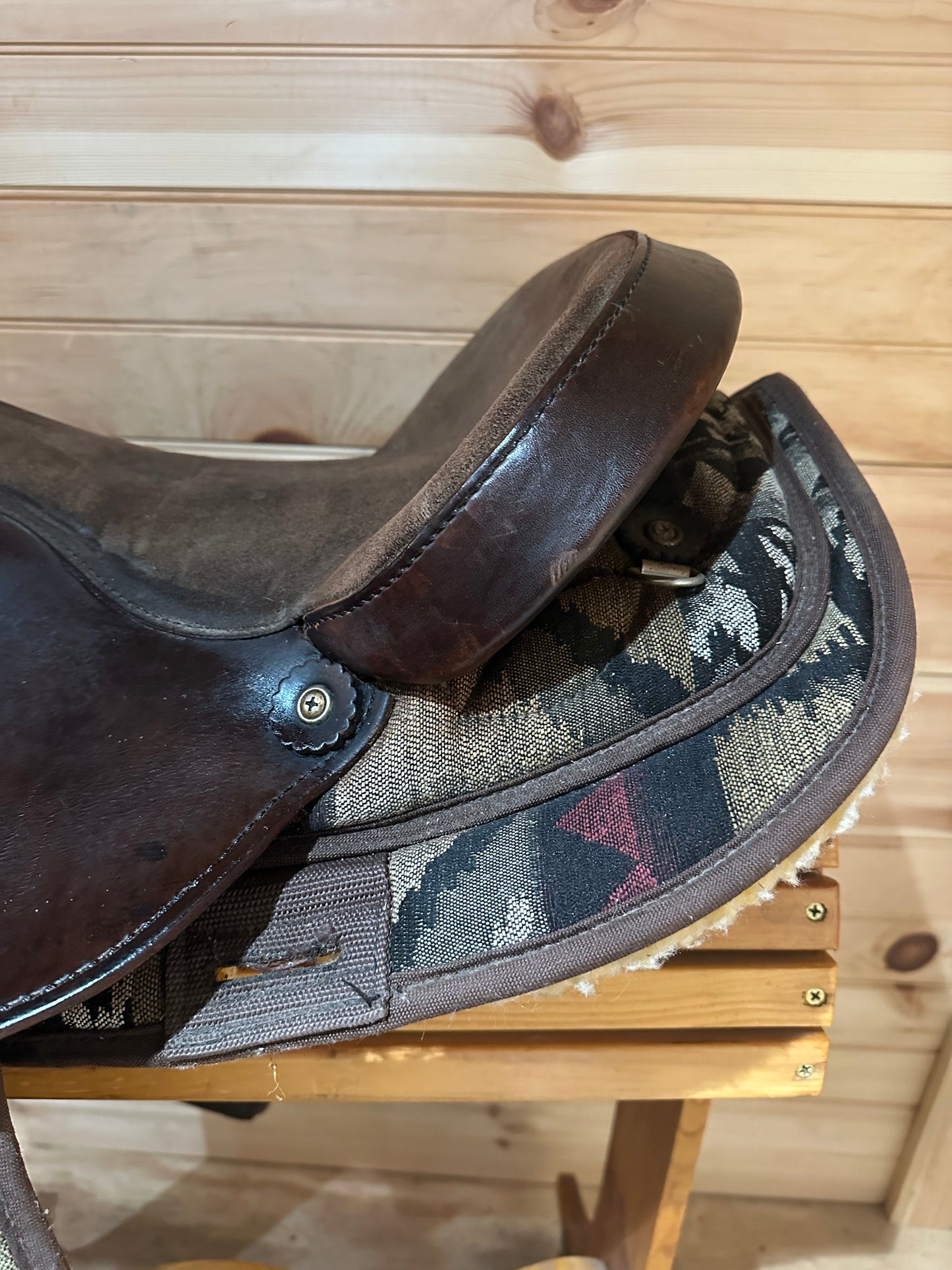 16” Big Horn Cordura/Leather Western Trail Saddle Model 182