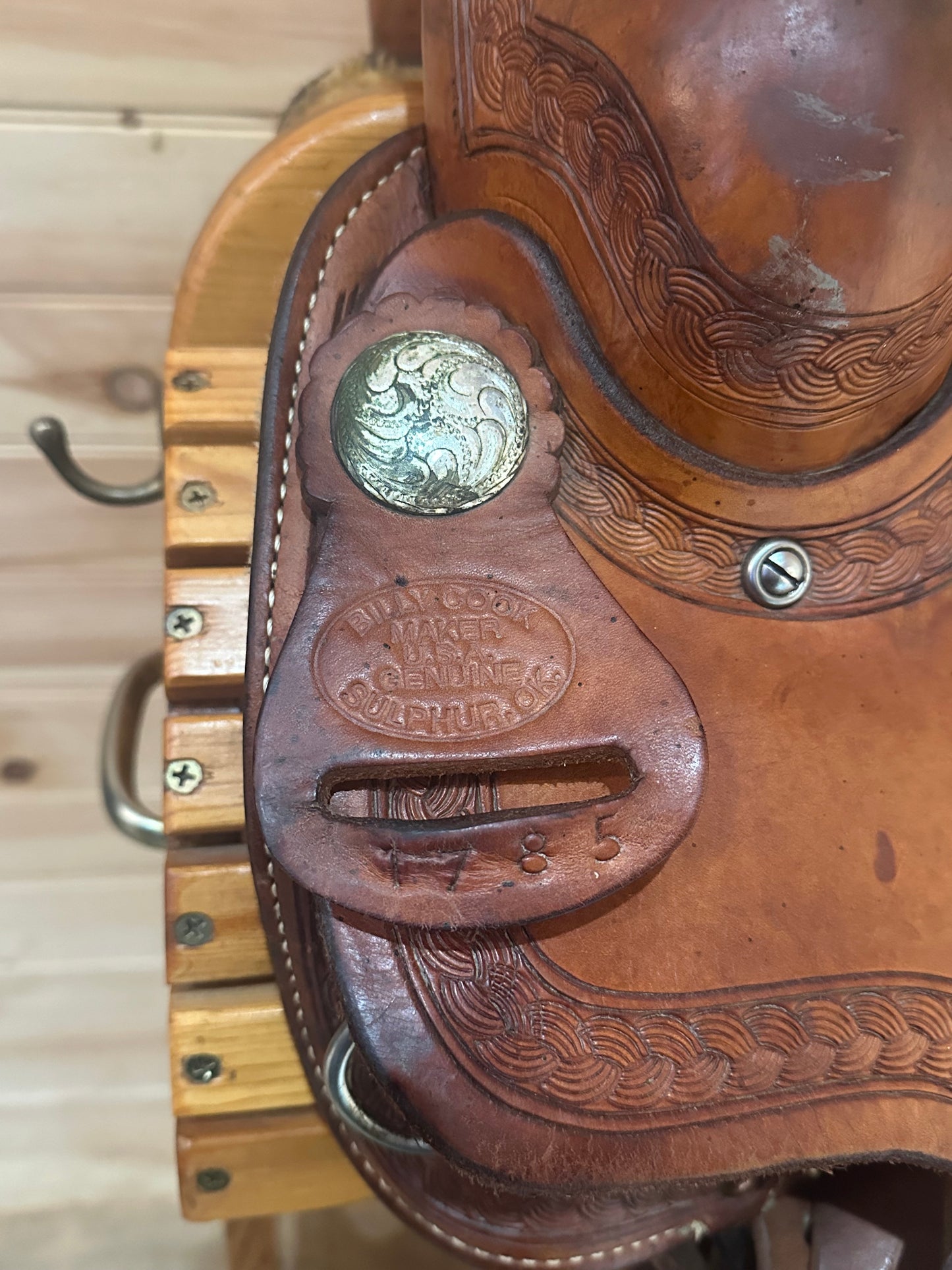 16” Billy Cook Maker Sulphur, OK Western Trail Saddle Model 1785