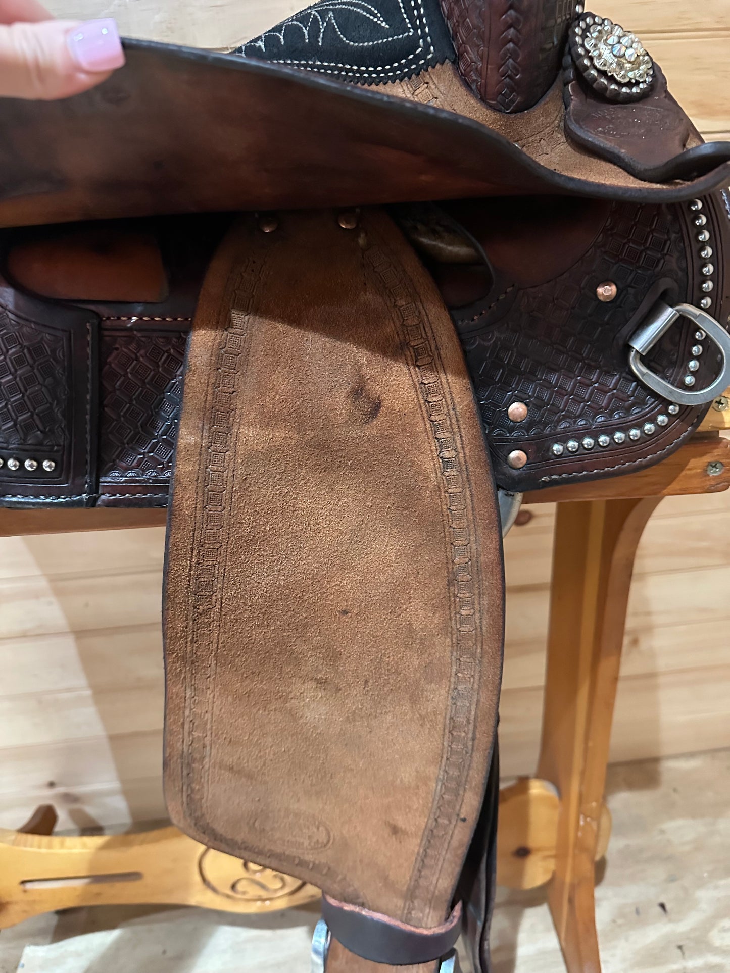15” Billy Cook Maker Sulphur, OK Barrel Racing Saddle Model 1530