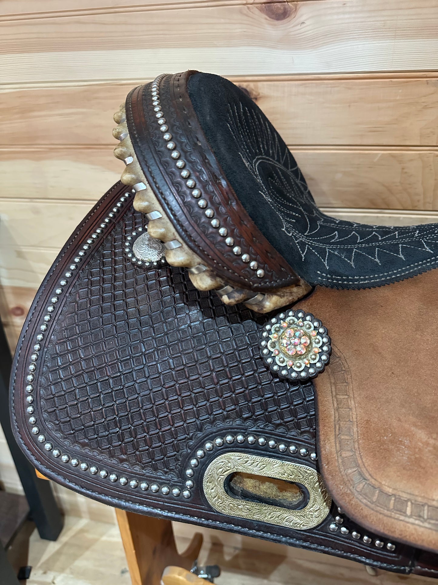 15” Billy Cook Maker Sulphur, OK Barrel Racing Saddle Model 1530