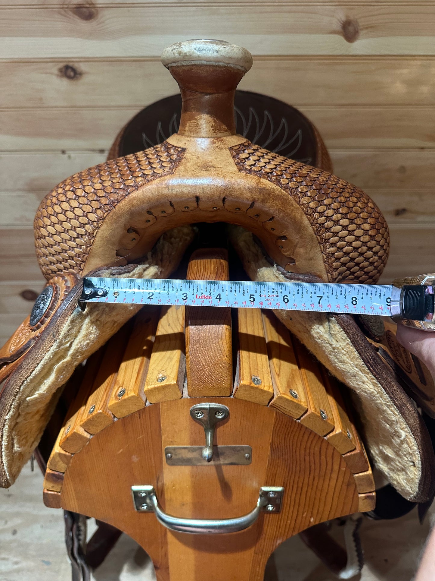 14.5” Billy Cook Basket Stamped Ladies All Around Western Saddle 2046