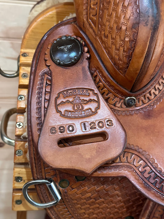15.5” McCall Cow Horse Western Saddle Model 690 1203