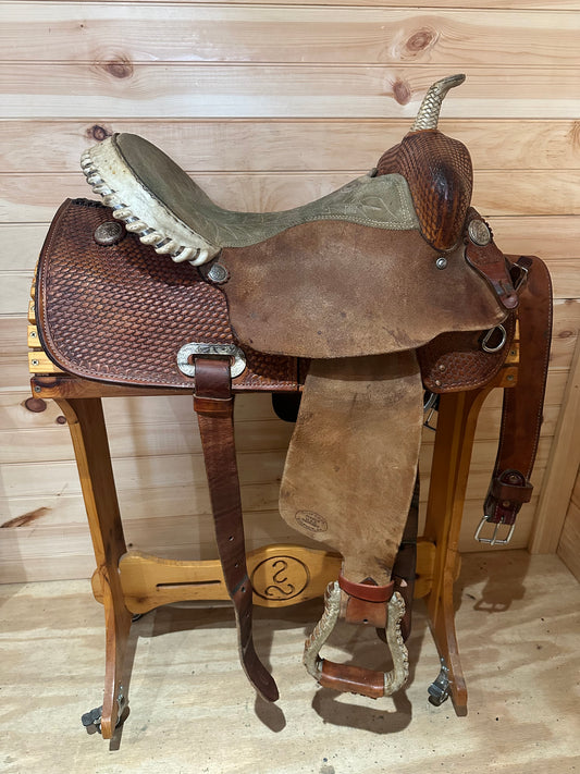15” Billy Cook Original Maker Barrel Racing Saddle Model 1527