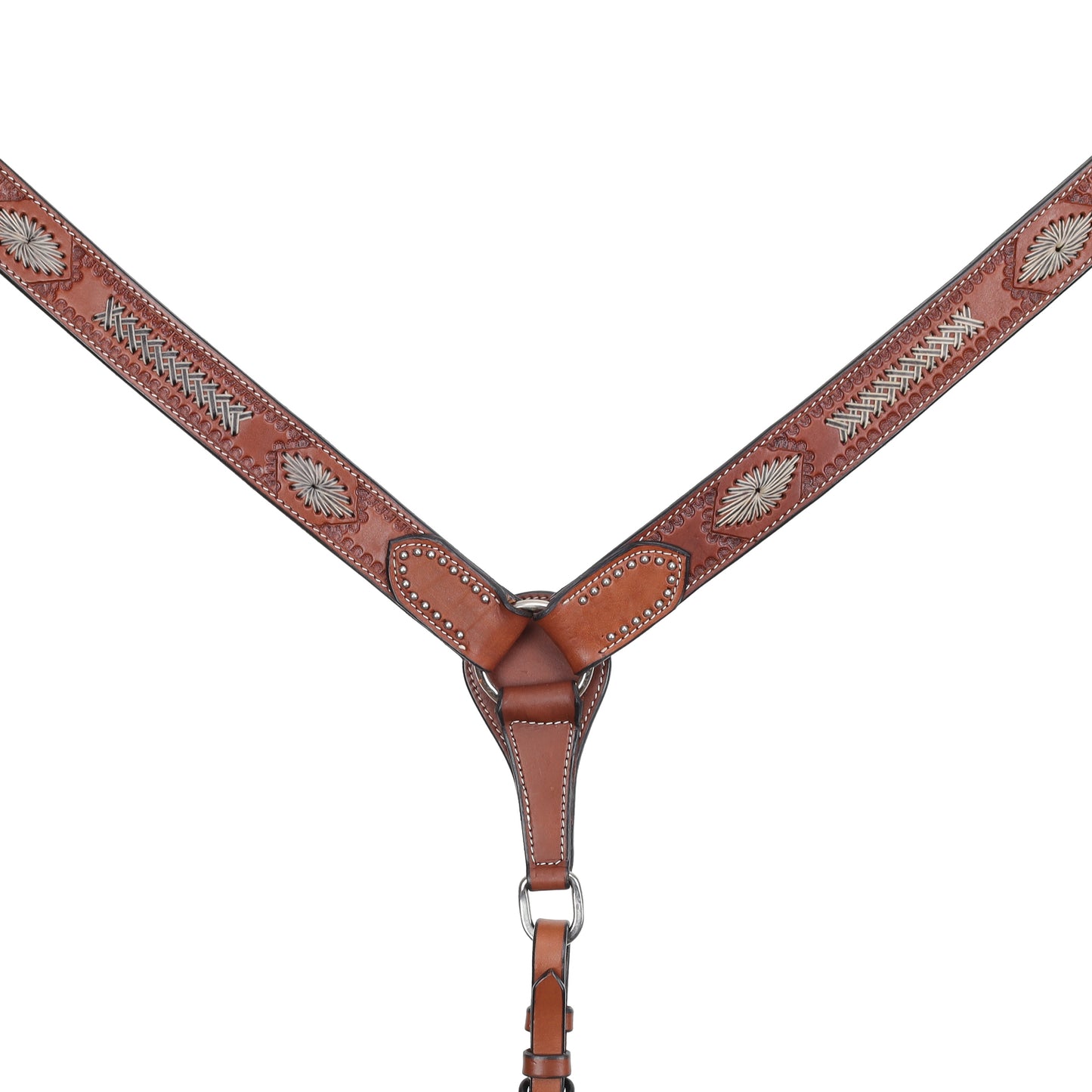 Trail Weave Argentina Cow Leather Breastcollar