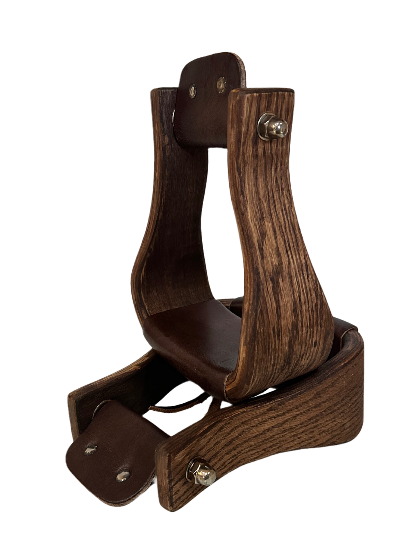 Dark Wood 3” Western Stirrups, Pair