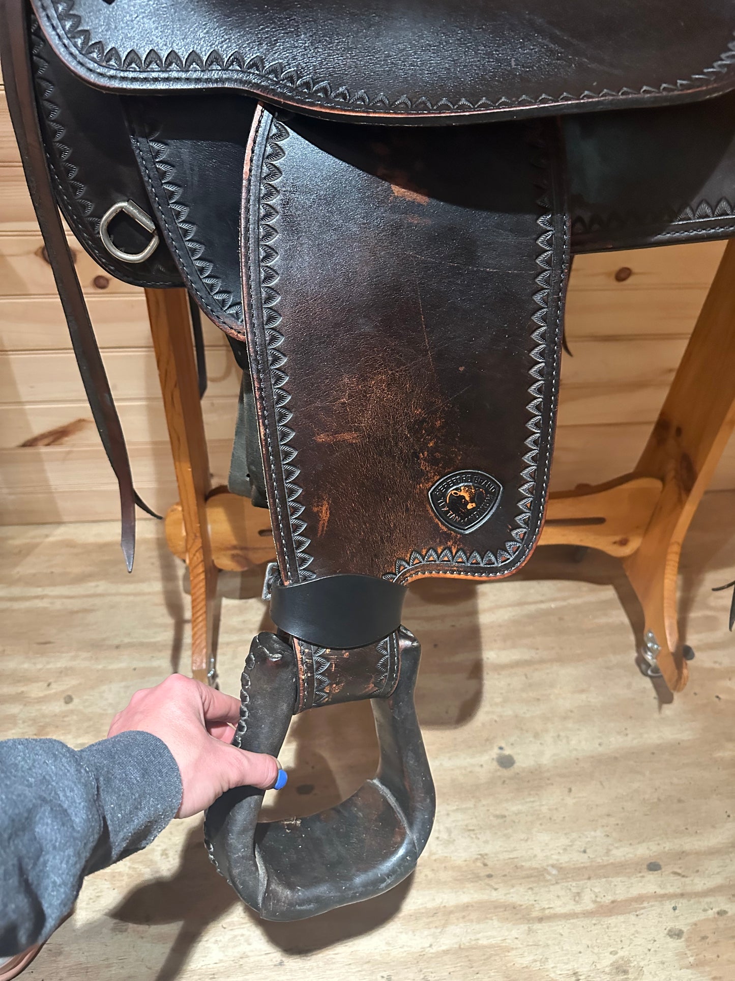 17” Tex Tan Hereford Tex-Flex Western Trail Saddle Model 08TF402B7