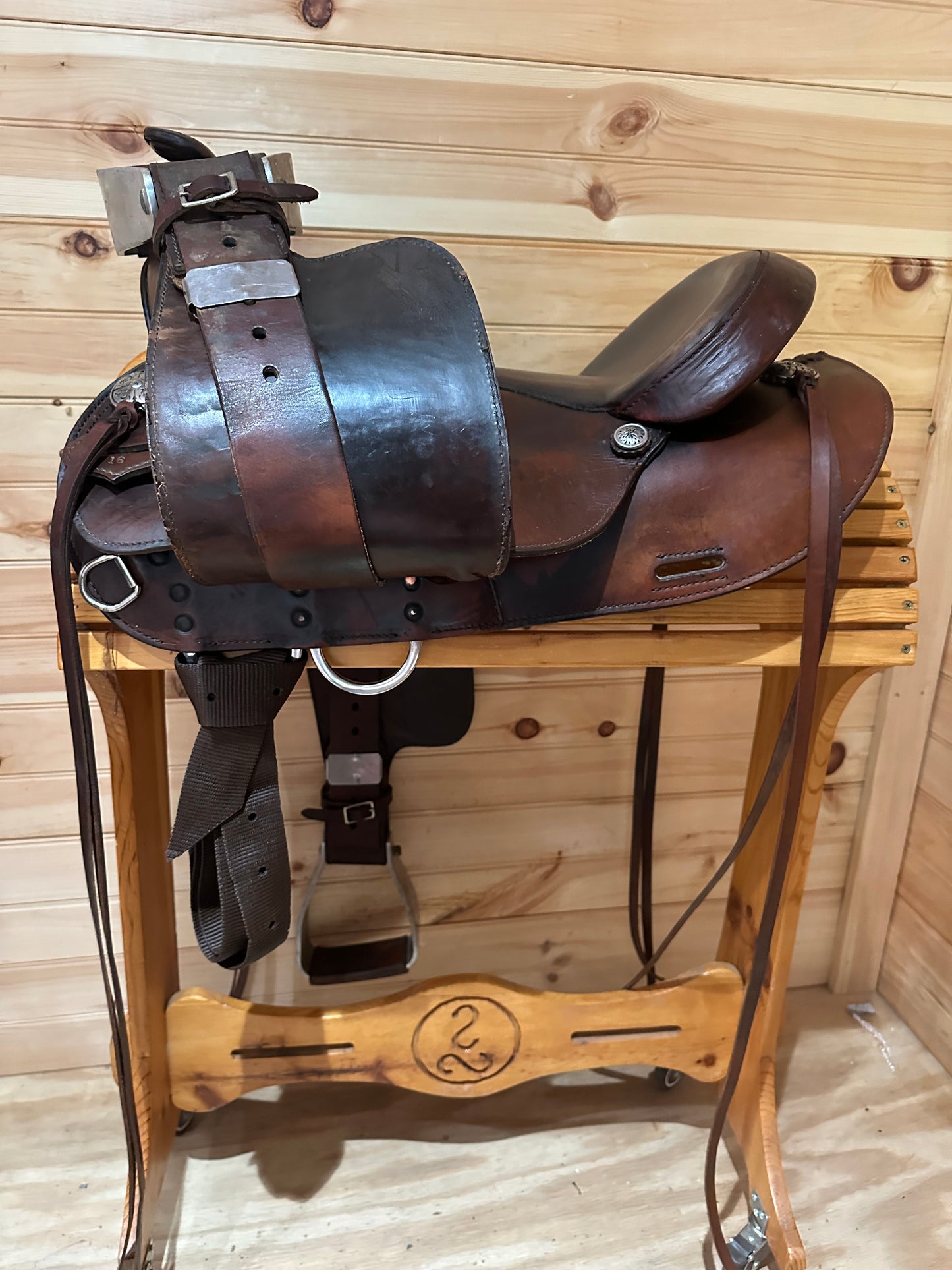16” Tex Tan Hereford Round Skirt Western Trail Saddle Model 08-797C6