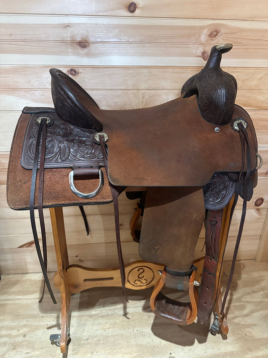 17” Circle Y Stockman Flex2 Ranch Trail Saddle Model 1671