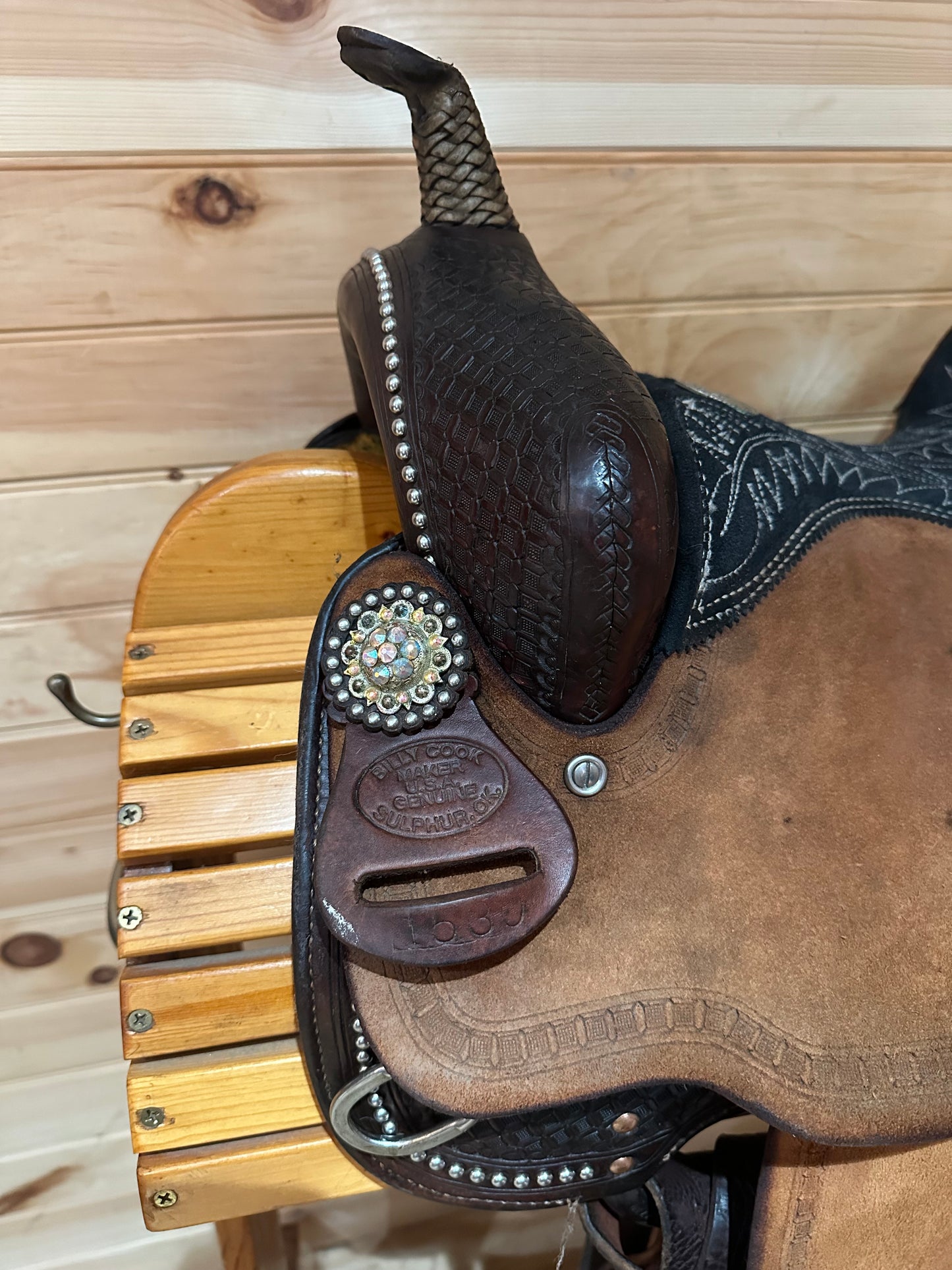 15” Billy Cook Maker Sulphur, OK Barrel Racing Saddle Model 1530