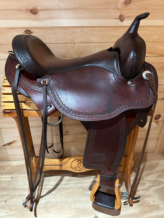 16” Circle Y Flagstaff Flex-Lite Western Trail Saddle Model 1571