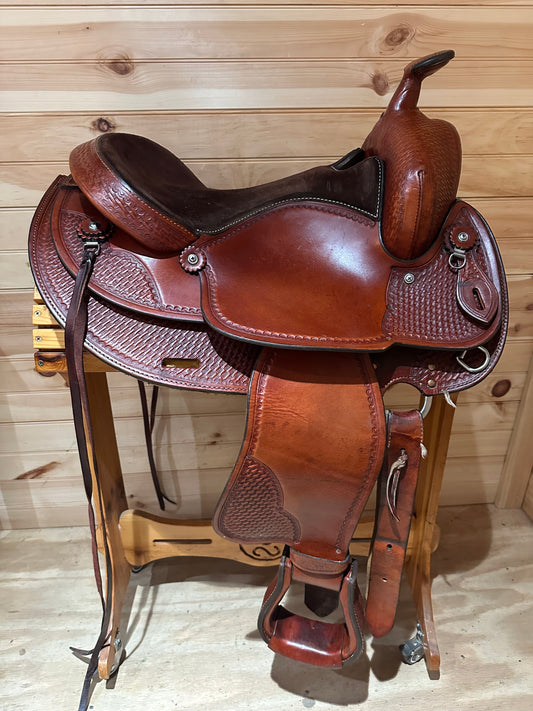 15.5” National Bridle Shop Tennessean Deluxe Western Saddle Model 2211