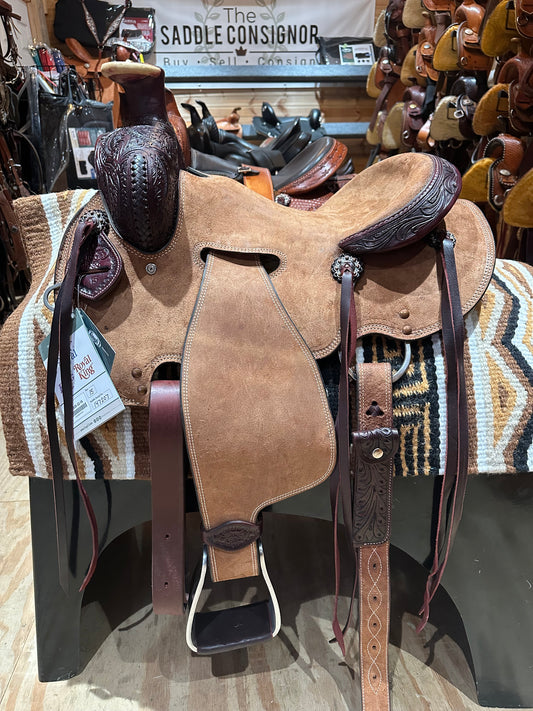 15”, 16” SILVER ROYAL CHANDLER WESTERN ROPING SADDLE MODEL 1035