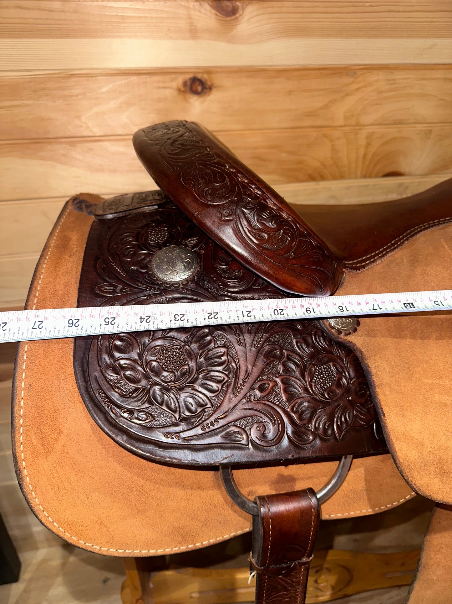 16” Billy Cook Maker Sulphur,OK Western Flat Seat Cutter Western Saddle Model 7538